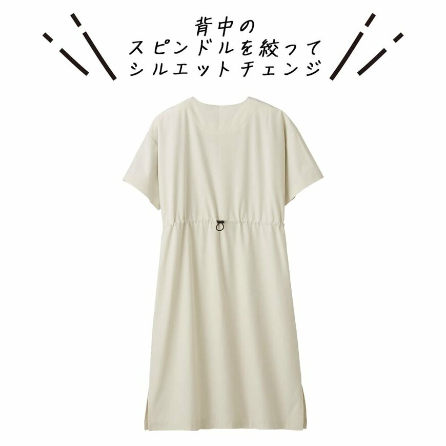 出所：ワークマン公式オンラインストア　レディースハイストレッチUVリラックスワンピース