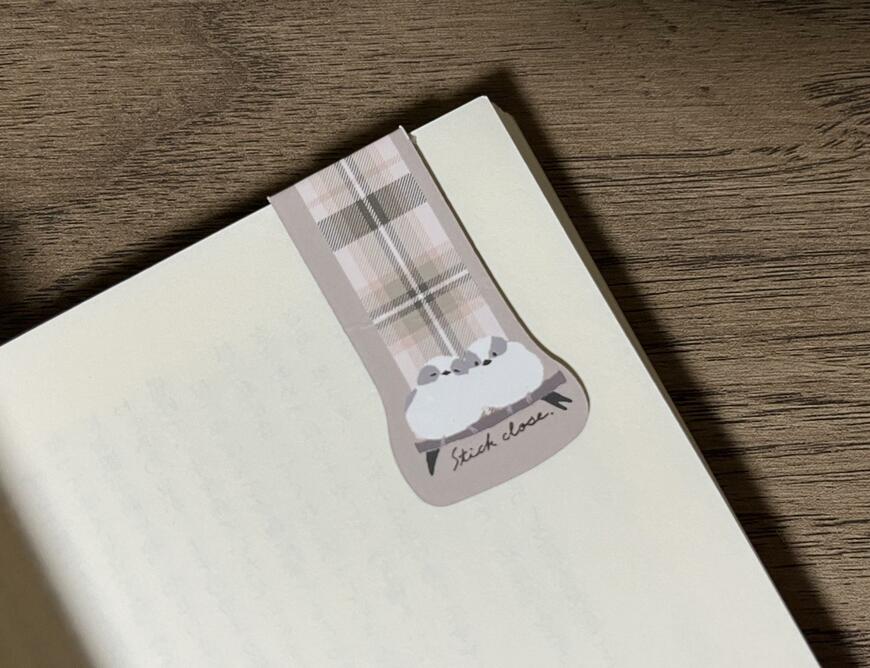 キャンドゥ、ブックマーカーマグネット3PFシマエナガ