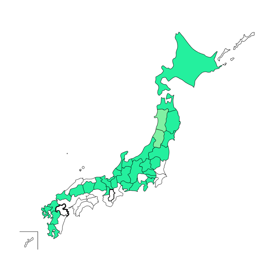 新幹線の駅が通っていない都道府県