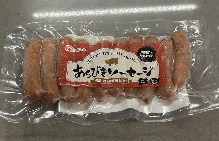 海外でも販売されているシャウエッセン味の「あらびきソーセージ」