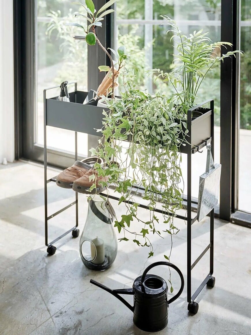 山崎実業tower公式　キャスター付き 玄関収納ラック タワー