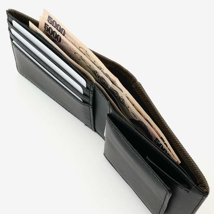 出所：ワークマン公式　レザータッチ2つ折り財布