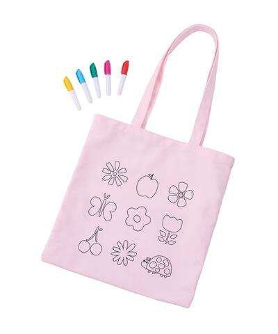 3COINS、塗り絵トートセット商品画像