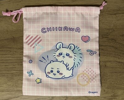 ダイソー、巾着 ちいかわ