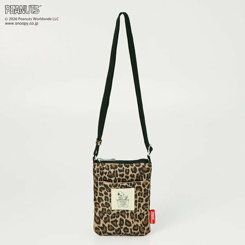 ピーナッツ(PEANUTS) 75周年 スヌーピー ショルダー付縦型ポーチ
