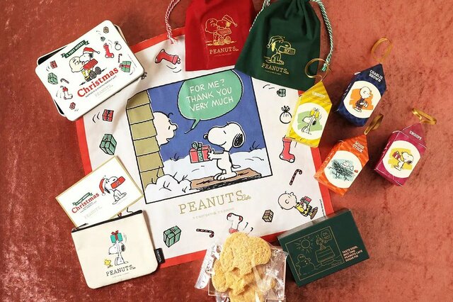 “ポーチと焼き菓子ぎっしり6点”4290円クリスマスBOX！スヌーピーの世界が丸ごと詰まって可愛すぎ