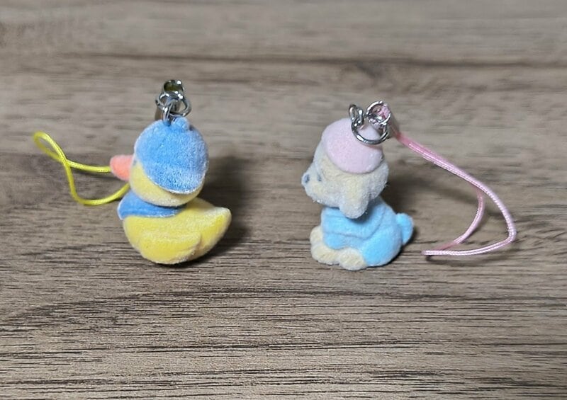 セリア、ストラップ フロッキー アニマル筆者撮影写真