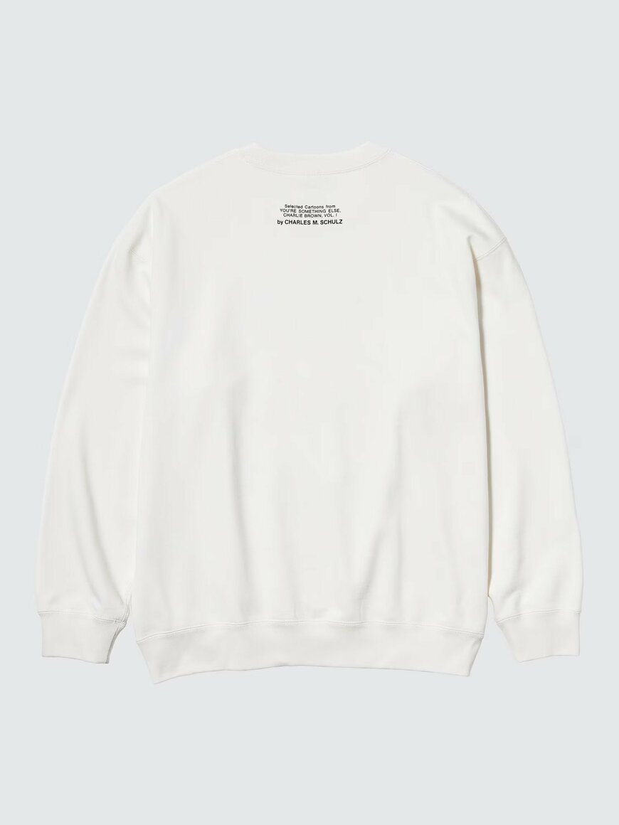 出所：ユニクロ公式　ピーナッツ スウェットシャツ〈01 OFF WHITE〉