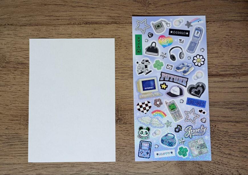 筆者撮影（セリア、剥離紙シート 12枚）