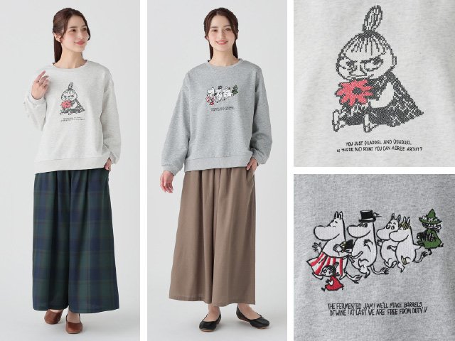 出所：イオン株式会社　ムーミン刺繍カットプルオーバー
