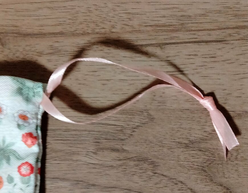 筆者撮影（セリア、巾着 ウィリアム・モリス）