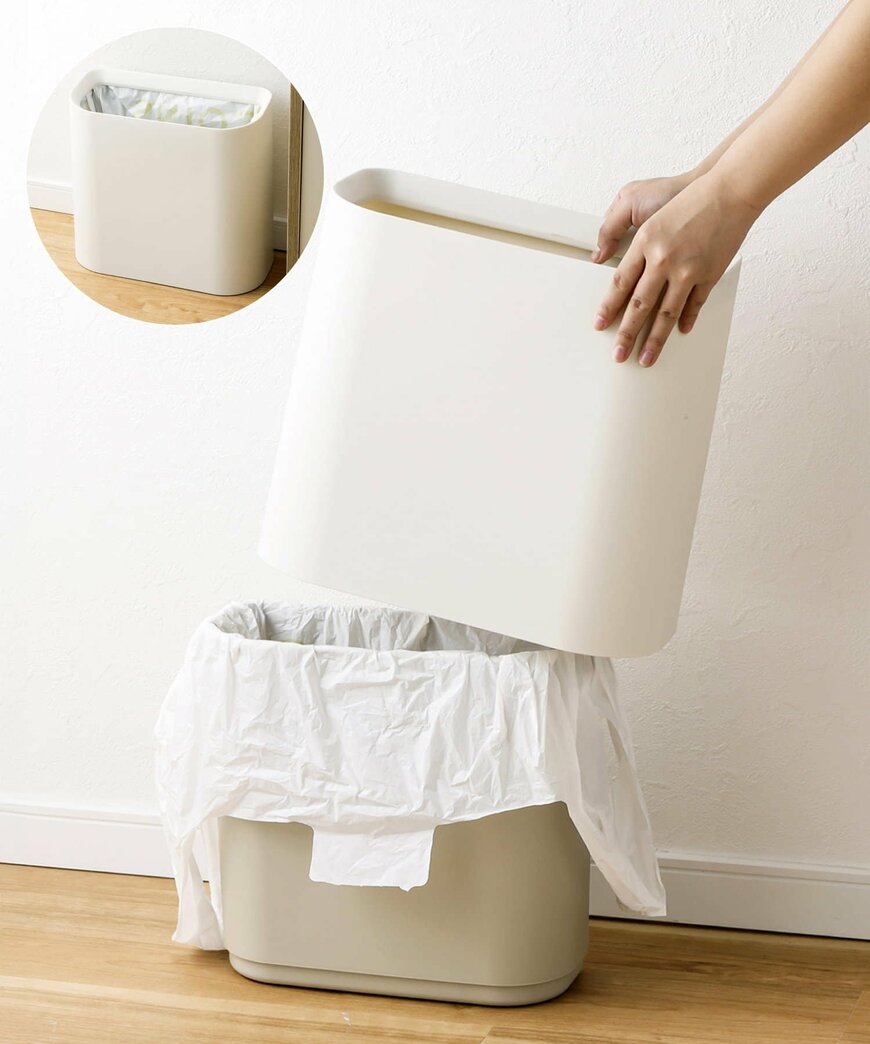 出所：3COINS公式　《分別できる》スクエアダストボックス