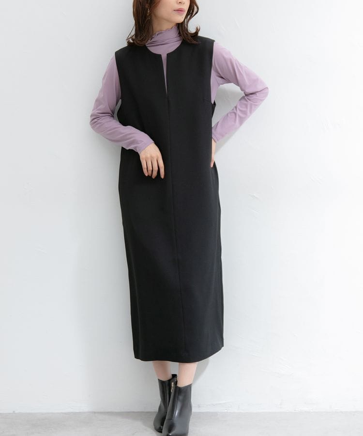 出所：ハニーズ公式通販 キーネックジャンスカ