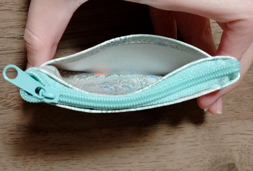 筆者撮影（セリア、コインケース ウィリアム・モリス）