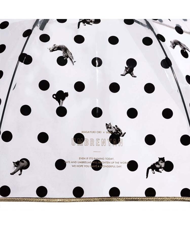 ブルーブルーエ公式　アンブレにゃんドット雨長傘