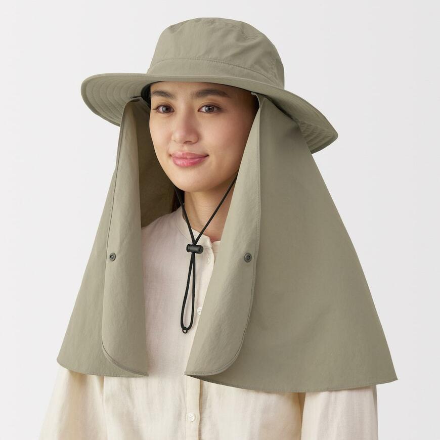 UVカット 日陰を持ち歩く サファリハット