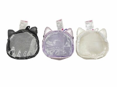 ダイソー、猫耳付窓開きショルダーバッグ（丸型）商品画像