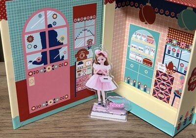筆者撮影（キャンドゥ、アクリルスタンド ブラインドパッケージ リカちゃん）