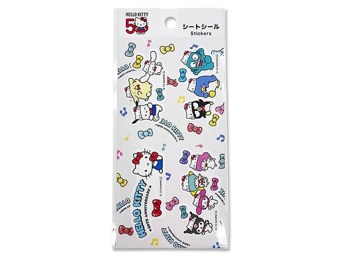 ダイソー公式 シートシール サンリオキャラクターズ 50周年