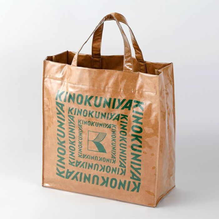 クラフト紙風「ビニールトート」（グリーン）