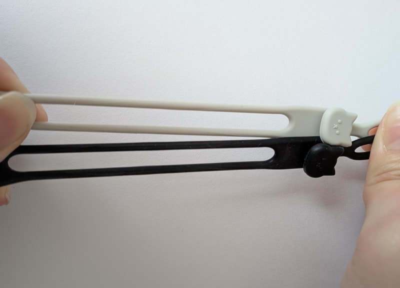 セリア　シリコーンコードバンド ねこ型