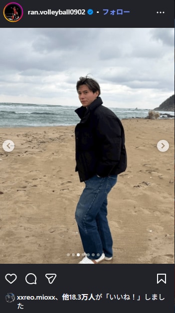 出所：高橋藍 Instaguramアカウント（@ran.volleyball0902）