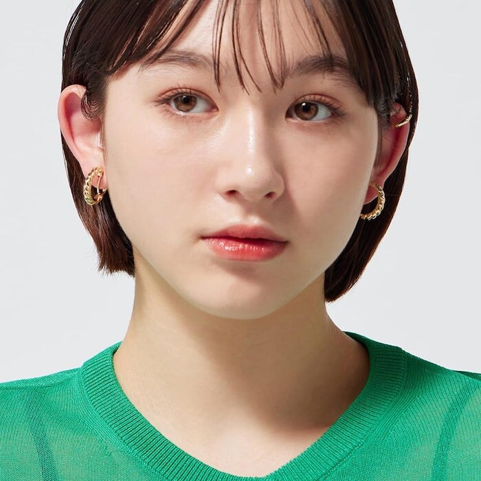 出所：GU公式ファッション通販サイト フープイヤリング&イヤーカフセット4P