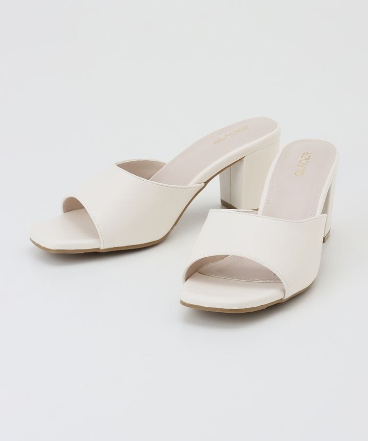 出所：ハニーズ公式通販 ヒールミュールサンダル