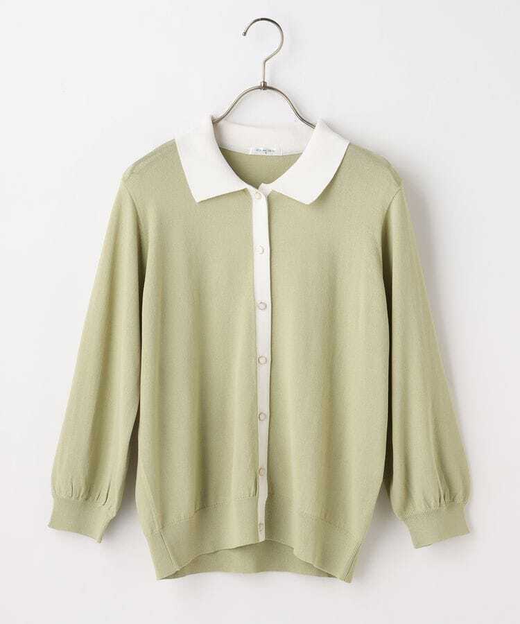 出所：ハニーズ公式通販サイト 衿付カーデ