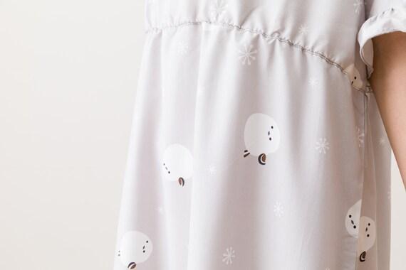 ニトリ、フリルワンピースシマエナガ M-L(N515)画像