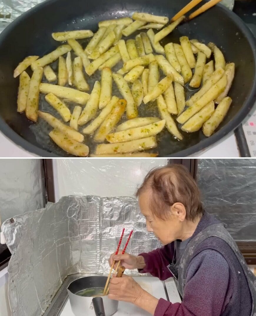 94歳の調理風景