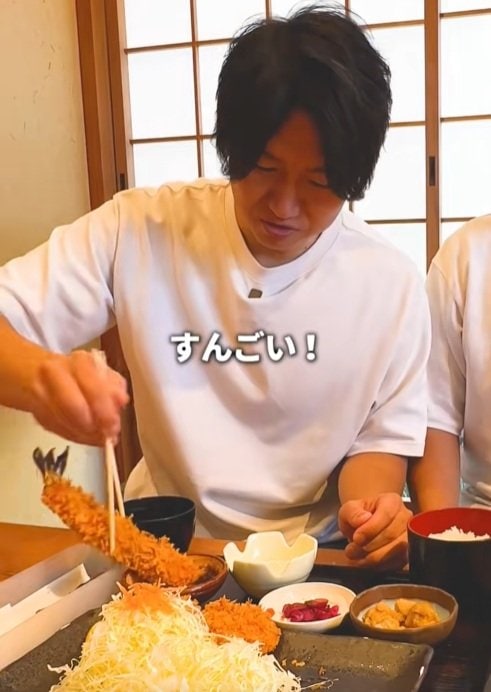 「道の駅とうじょう」のビッグエビフライ