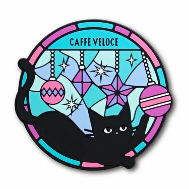 猫ちゃんがステンドグラスみたいで可愛い！ オリジナル「黒猫