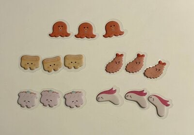 セリア、フレークシール 15P おべんとうフレンズ商品画像