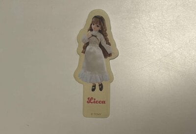 ダイソー、めじるし付箋　60P　リカちゃんの筆者撮影写真