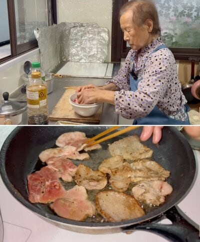 94歳の調理風景