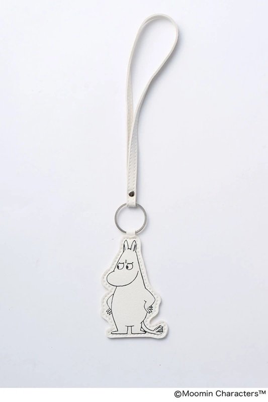 ジップポケット付き がま口スマホショルダーバッグ＆ムーミン バッグチャーム