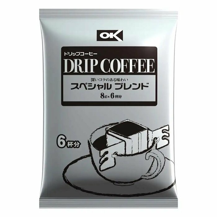 6杯分のドリップコーヒーがセットになったOKストアのオリジナル商品