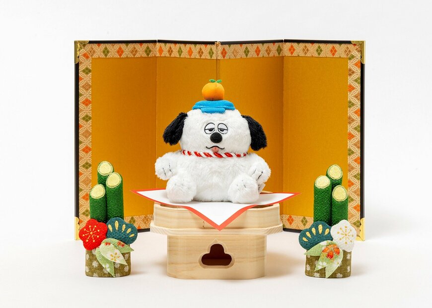 出所：株式会社ローソン　SNOOPY'S BROTHER OLAF 鏡餅オラフのぬいぐるみチャーム BOOK