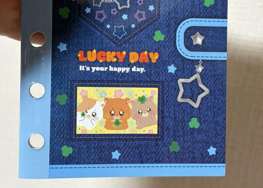 筆者撮影（セリア、B7サイズ対応シール帳 24ページ 12.3cm×8cm）