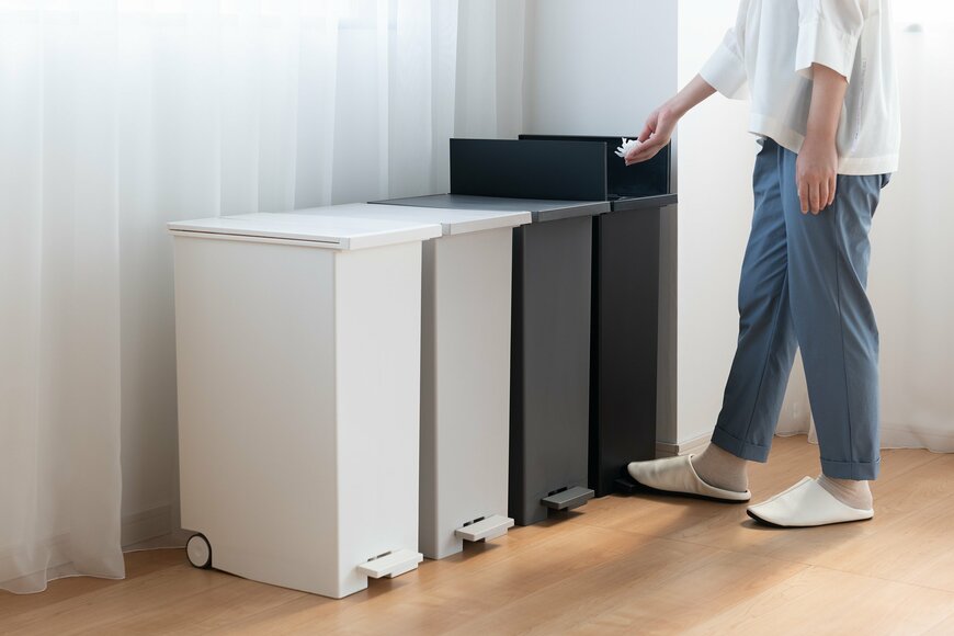 出所：河淳株式会社　KEYUCA両開きダストボックス LL（42L） ゴミ箱