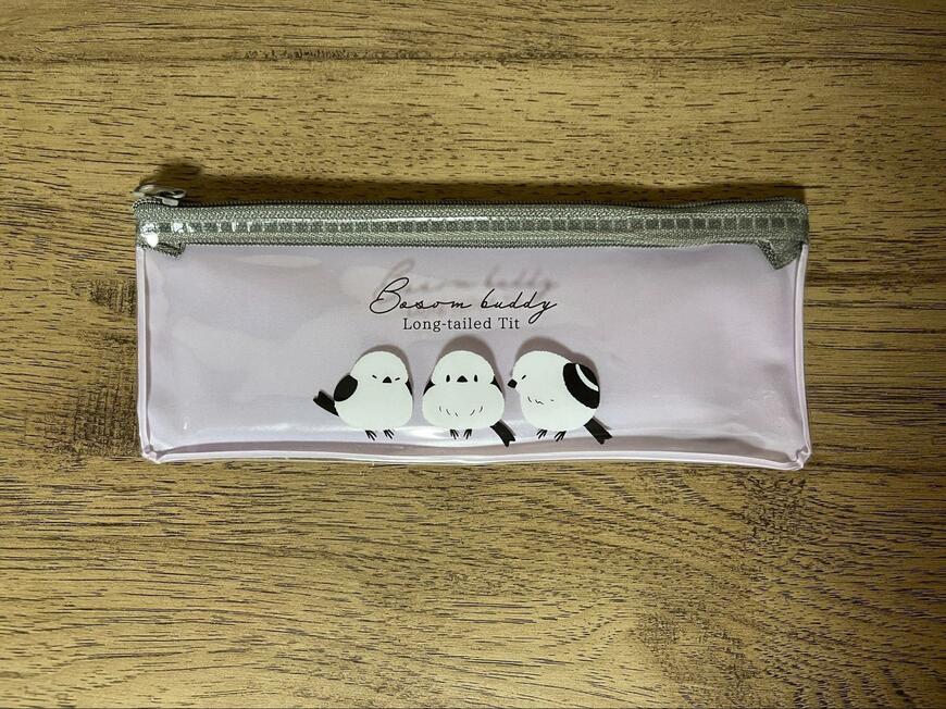 キャンドゥ、ペンケース　シマエナガ柄