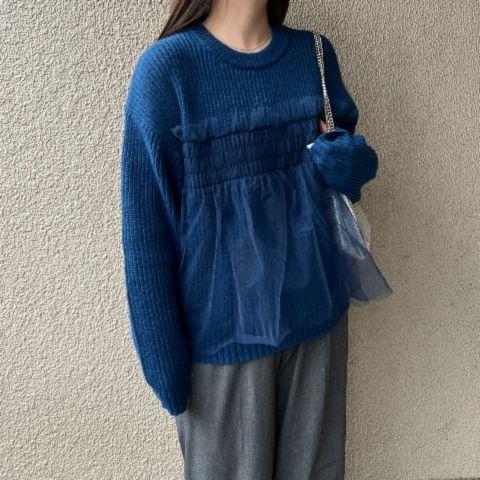 レディース　ニットプルオーバー（akaru）