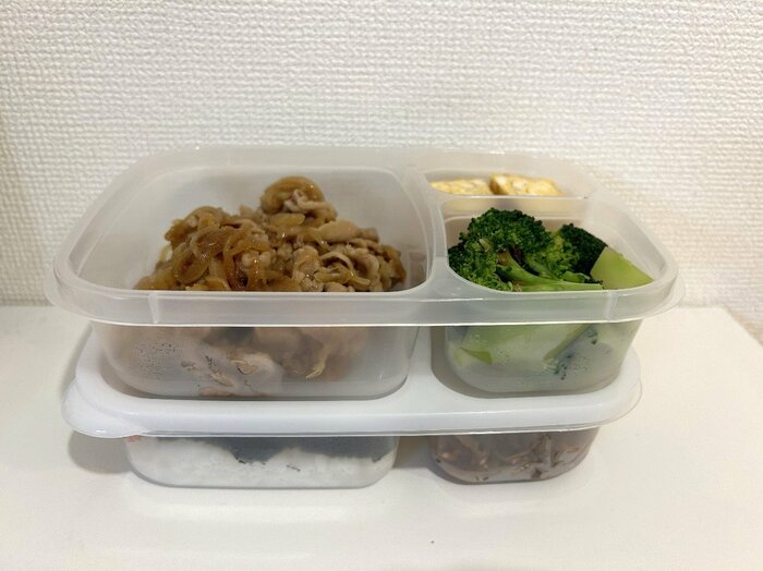 1容器に1人前の主菜と副菜をバランスよく詰められるのがポイント