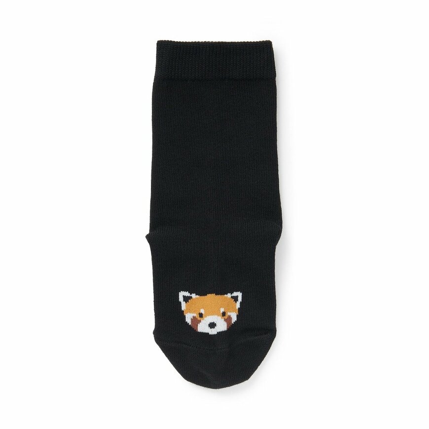 出所：無印良品公式　キッズ　足なり直角　動物柄　靴下