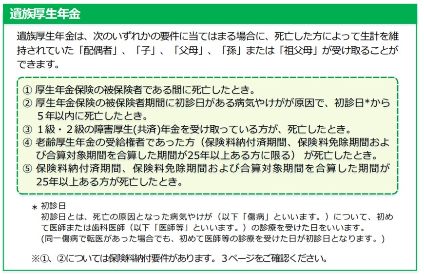 出所：日本年金機構「遺族年金ガイド　令和4年度版」