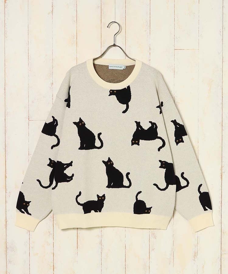 出所：ブルーブルーエ公式　アニマル総柄ニット