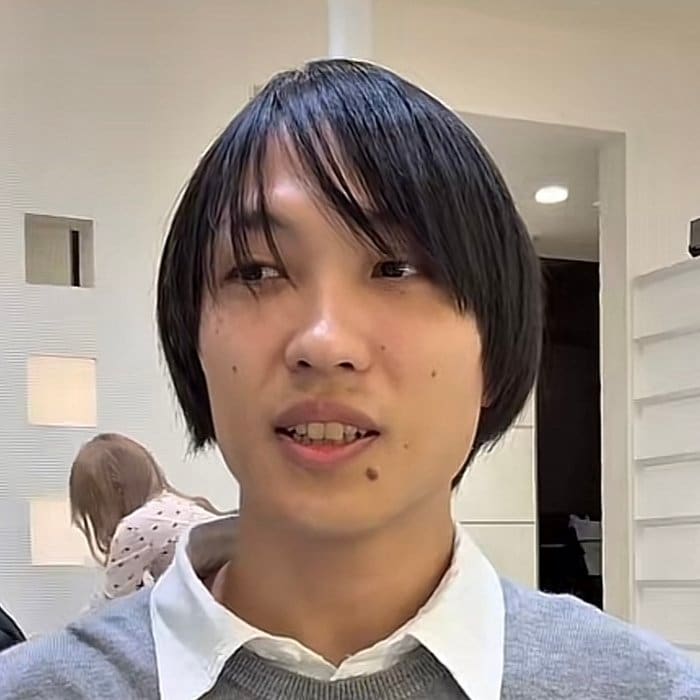 【大変身】長めマッシュの男性がショートで大胆イメチェン！「めっちゃ良いです！」と大喜び