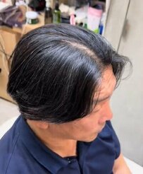 【イケオジヘア】チラチラ生えた白髪が気になる男性…人生初ブリーチで変身した姿が素敵！