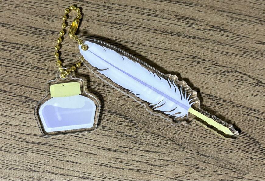 筆者撮影（キャンドゥ、ミニ文具キーホルダー）